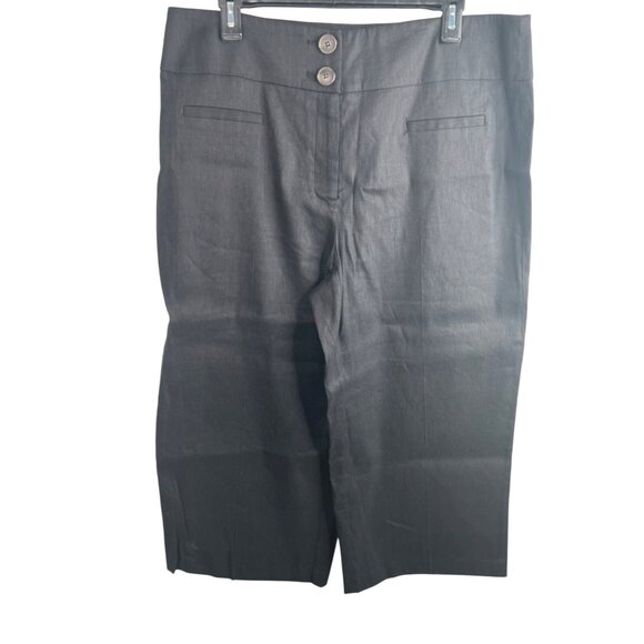 Alfani Womens High-Waist Deep Black Culotte Pants Size 12 - Picture 14 of 15